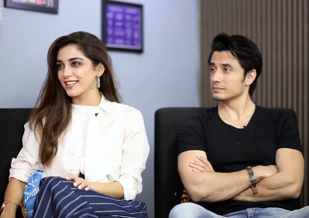 Pakistani Heroine Maya Ali with actor Ali Zafar