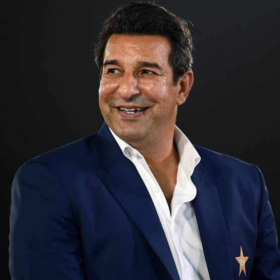 Wasim Akram, legendary Pakistani fast bowler, official portrait

