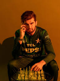 Shaheen Shah Afridi, Pakistani fast bowler, official profile photo
