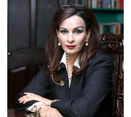 Sherry Rehman prominent Pakistani diplomat and politician in a black blazer
