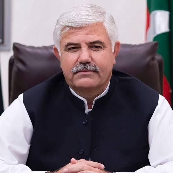 A portrait of Mahmood Khan, a Pakistani politician, who served as the former Chief Minister of Khyber Pakhtunkhwa.