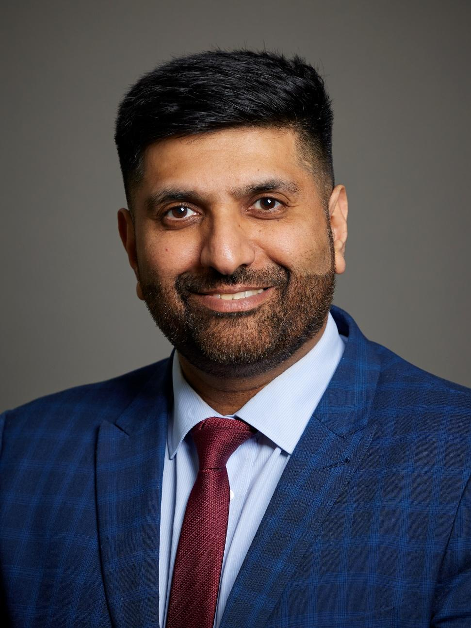 Lord Wajid Khan of Burnley in formal portrait
