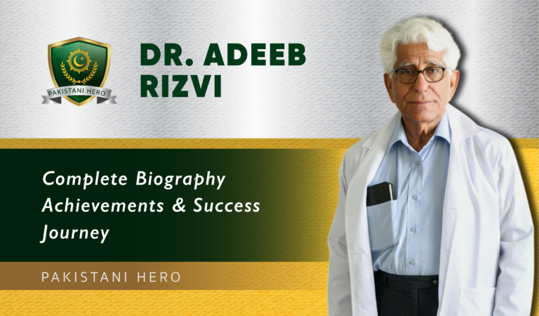 Dr Adeeb Rizvi Pakistani Surgeon and Humanitarian.