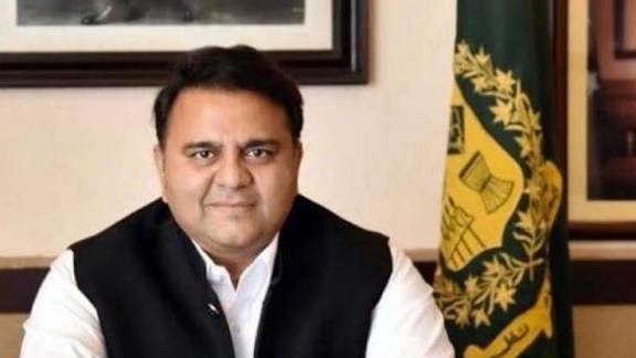 A portrait of Fawad Chaudhry, a Pakistani politician who has served as the Federal Minister for Information and Broadcasting and Minister for Science and Technology.

