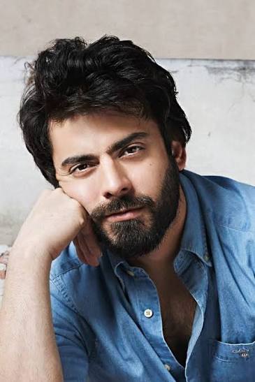 A portrait of Pakistani actor Fawad Khan, who is known for his roles in dramas like Humsafar and Zindagi Gulzar Hai. 

