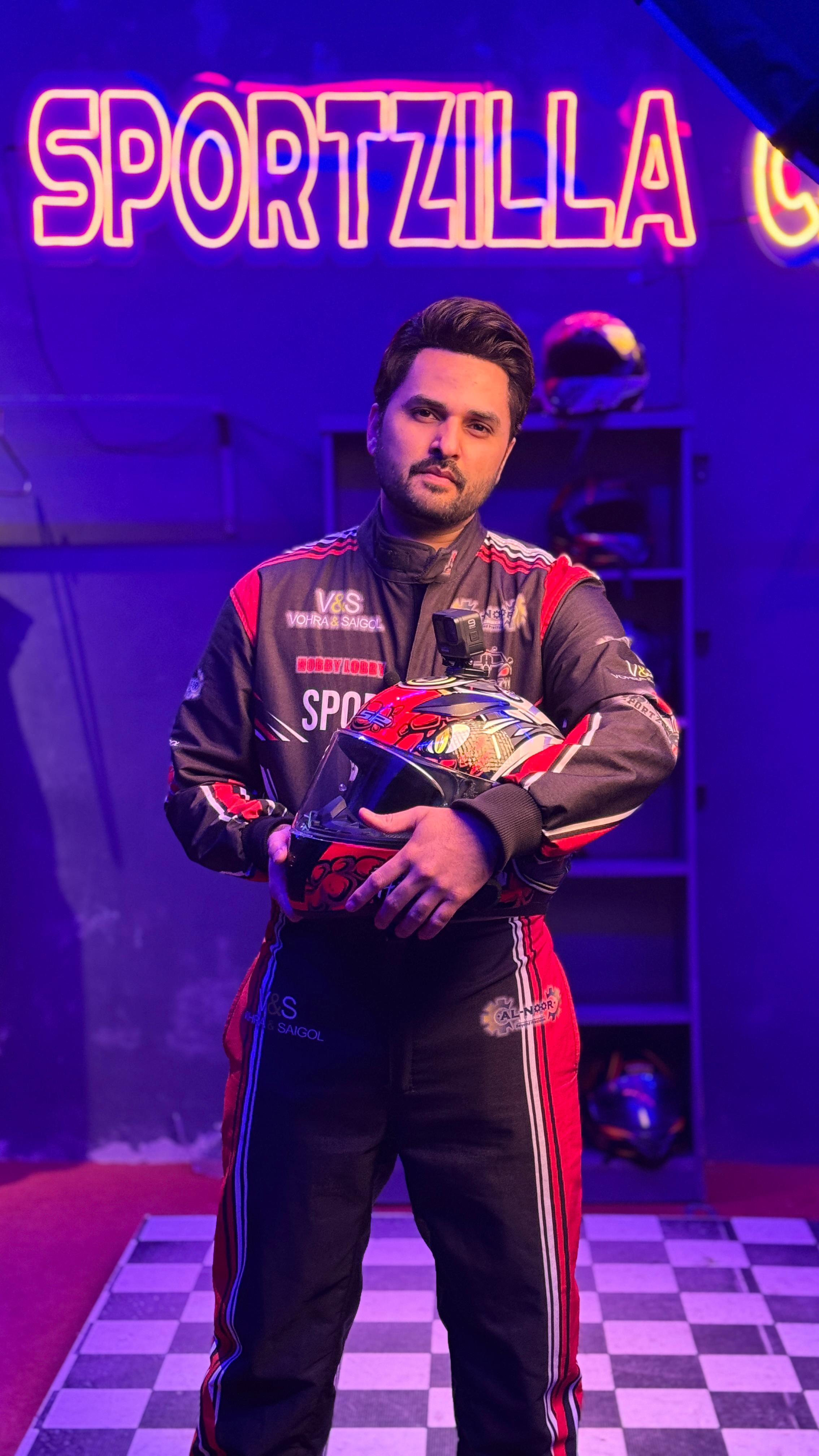 Hamza Pasha, Pakistani SWS Champion and professional racing driver, in a profile photograph