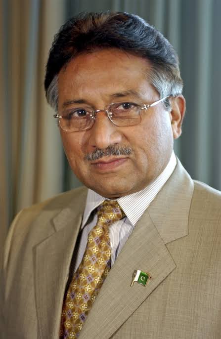 A portrait of Pervez Musharraf, a Pakistani military officer and politician, who served as the tenth president of Pakistan.
