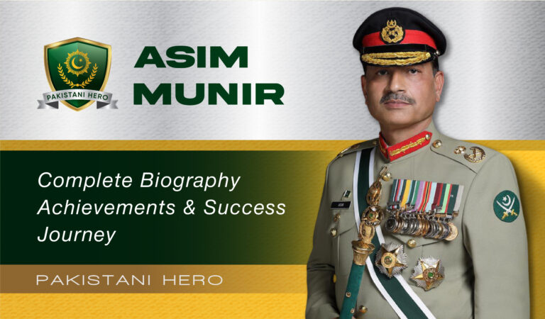 General Asim Munir Pakistani Army Chief and Defence Leader.