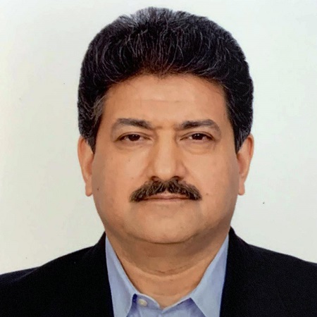 A headshot of Hamid Mir, a Pakistani journalist and political commentator.
