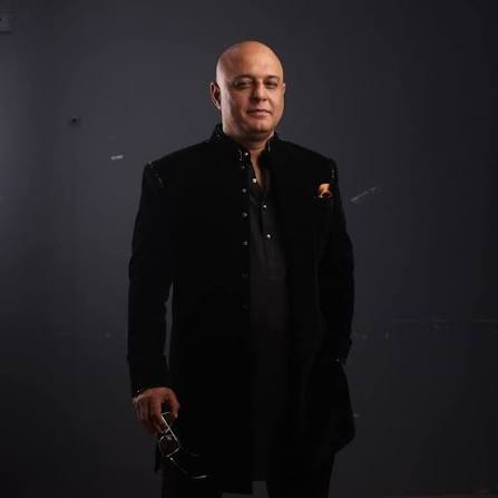 Portrait of Ali Azmat Pakistani rock singer and songwriter