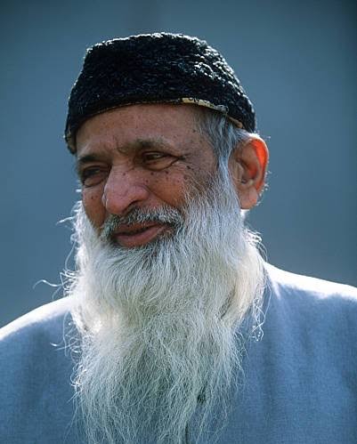Abdul Sattar Edhi, renowned Pakistani philanthropist and humanitarian, in a professional profile photograph