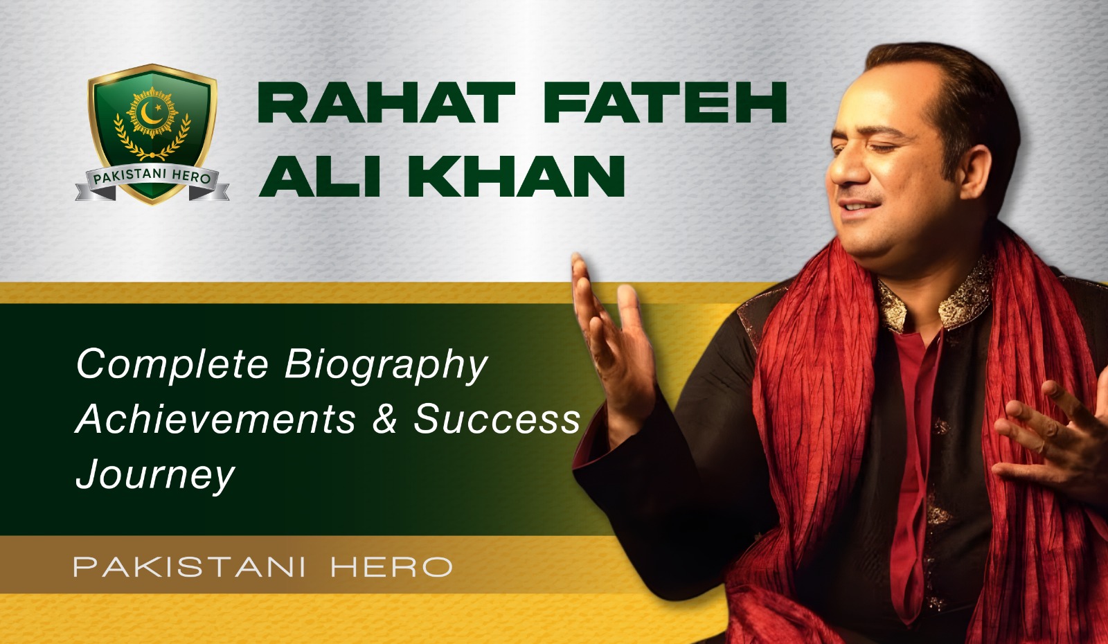Rahat Fateh Ali Khan: Pakistani Qawwali Singer Music Icon