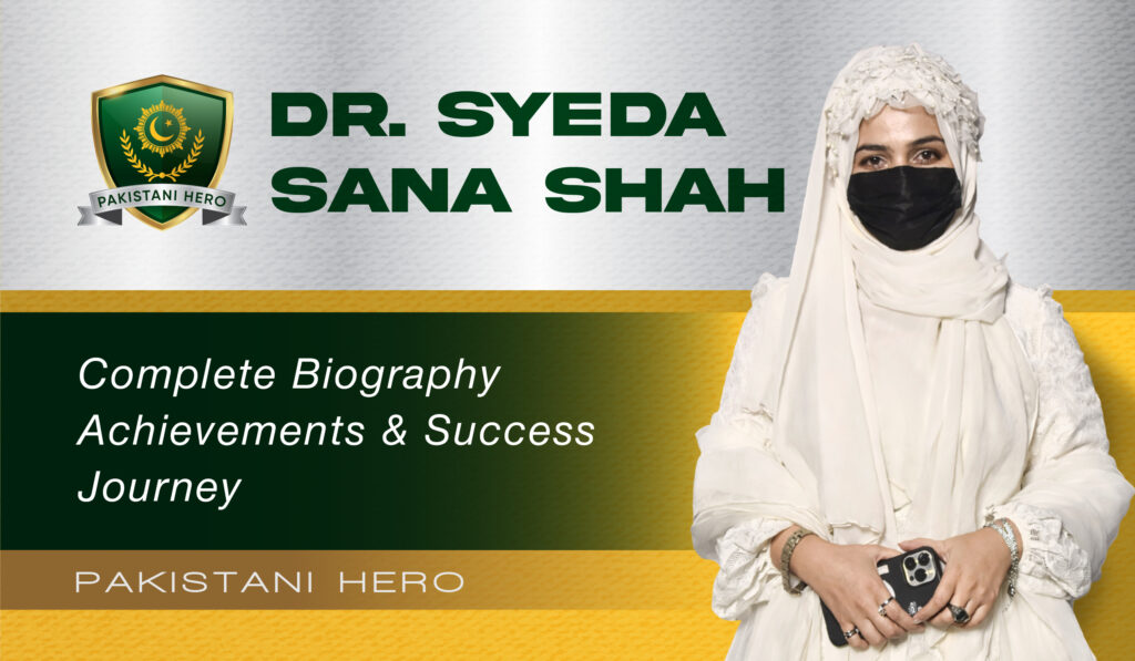 Dr. Syeda Sana Shah | Pakistani Nutrition Scientist Public Health Advocate