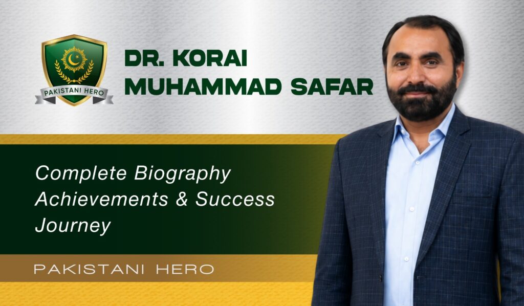 Dr Korai Muhammad Safar Leading Environmental Research