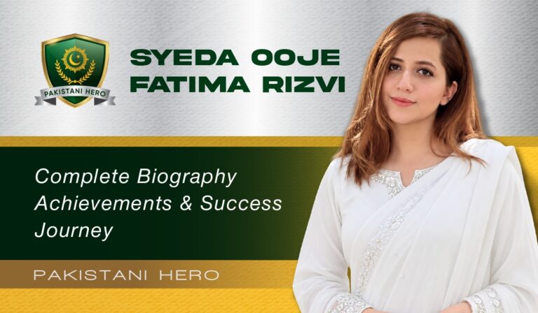 Syeda Ooje Fatima Rizvi | Humanitarian Social Impact Leader