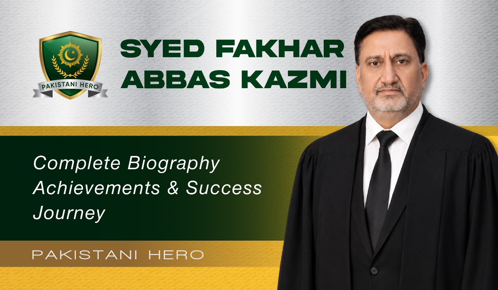 Syed Fakhar Abbas Kazmi | Rangers Officer and Lawyer