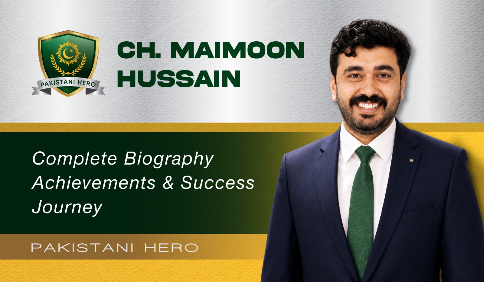 Ch. Maimoon Hussain Biography Career Awards Profile
