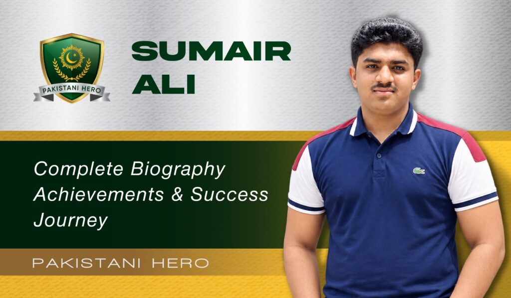 Sumair Ali Law Student Writer and Youth Leader Pakistan