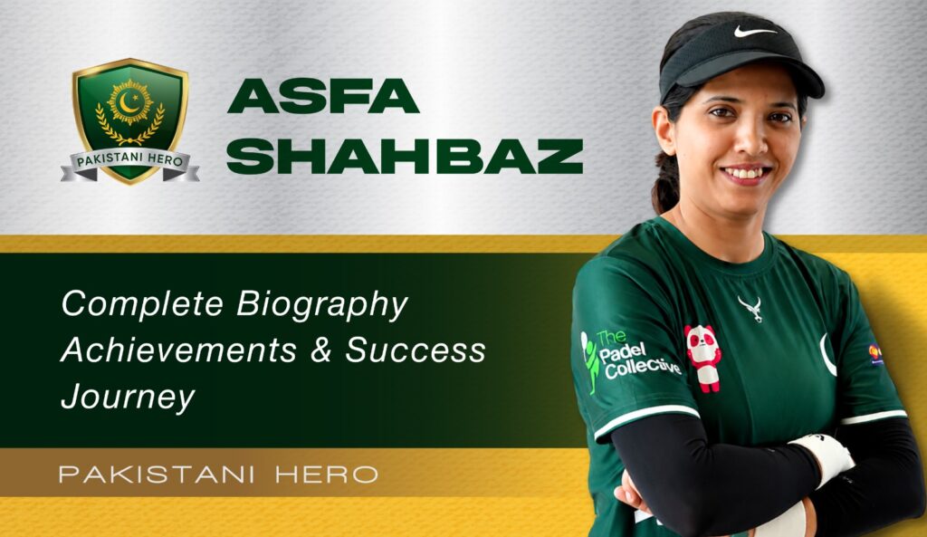 Asfa Shahbaz Pakistan No 1 Padel Player Career Achievements