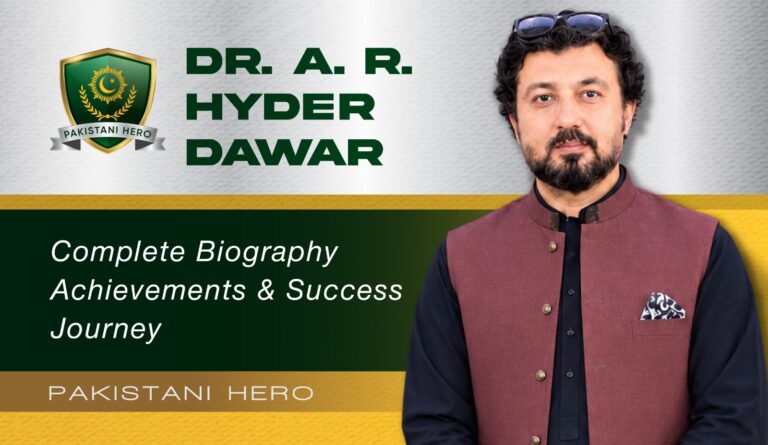 Dr. A. R. Hyder Dawar | Researcher Author Pakistan