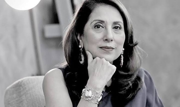 With Samina Peerzada