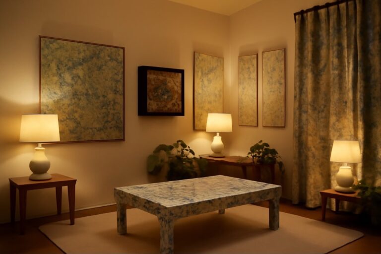 Abstract Art and Luxury Interiors